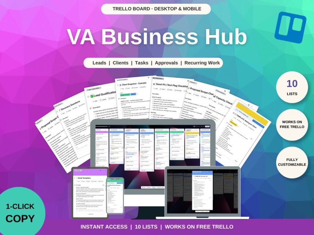 Virtual Assistant Business Hub preview